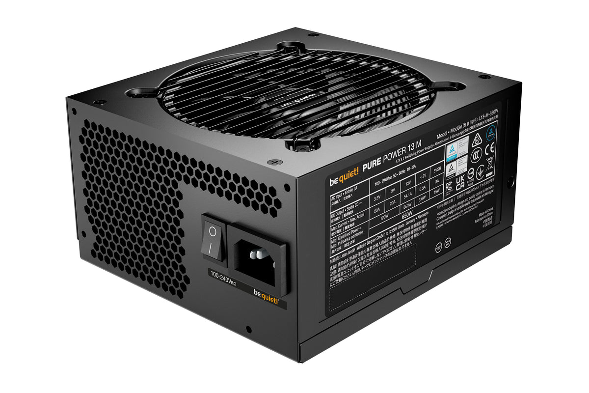 be quiet! Pure Power 13 M | 650W Netzteil 20+4 pin ATX ATX Schwarz