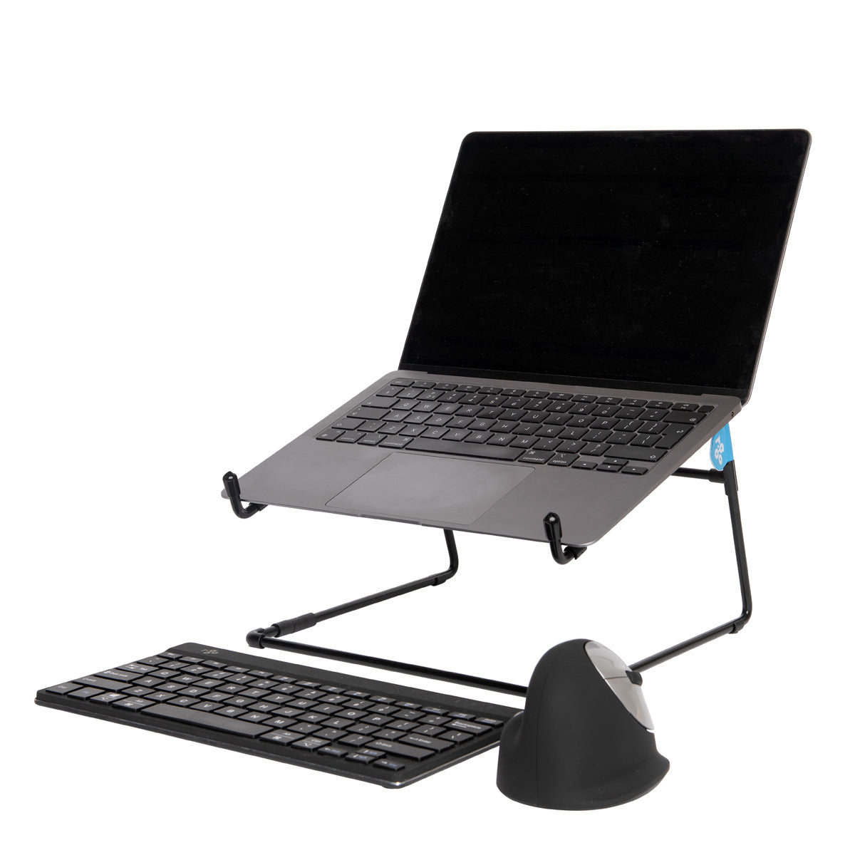 R-Go Tools Laptopständer R-Go Steel Office, kompatibel für 10- 22 Zoll Laptops, schwarz