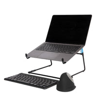 R-Go Tools Laptopständer R-Go Steel Office, kompatibel für 10- 22 Zoll Laptops, schwarz