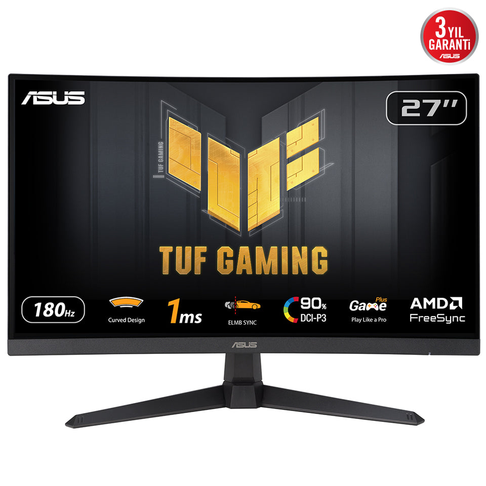 ASUS TUF Gaming VG27VQ3B Moniteur 68,6 cm (27") 1920 x 1080 pixels Full HD LCD Noir