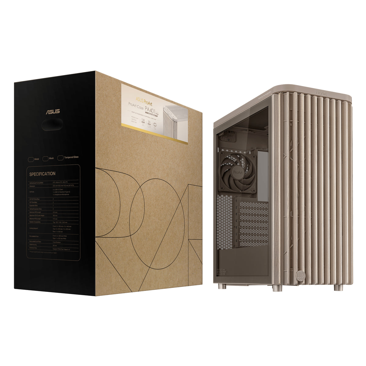 ASUS ProArt PA401 Wood Edition Beige - Tempered Glass Panel