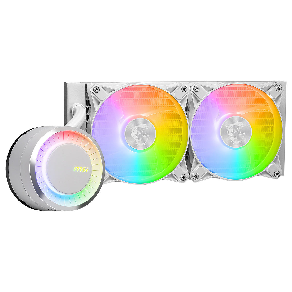 MSI MAG Coreliquid E240 WHITE Hauptplatine, Prozessor Flüssigkeitskühlung 12 cm Weiß