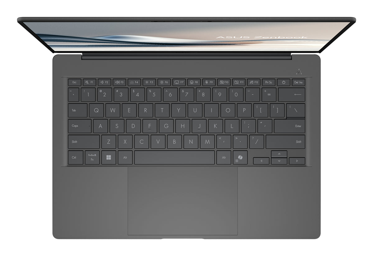 ASUS Zenbook A14 UX3407NA-QD045W Snapdragon X2E-88-100 Laptop 35,6 cm (14") WUXGA 32 GB LPDDR5x-SDRAM 1 TB SSD Wi-Fi 7 (802.11be) Windows 11 Home Grau