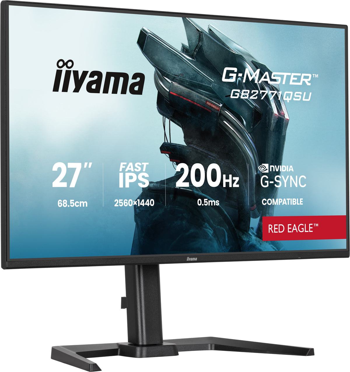 iiyama G-MASTER GB2771QSU-B1 Computerbildschirm 68,6 cm (27") 2560 x 1440 Pixel Wide Quad HD Schwarz