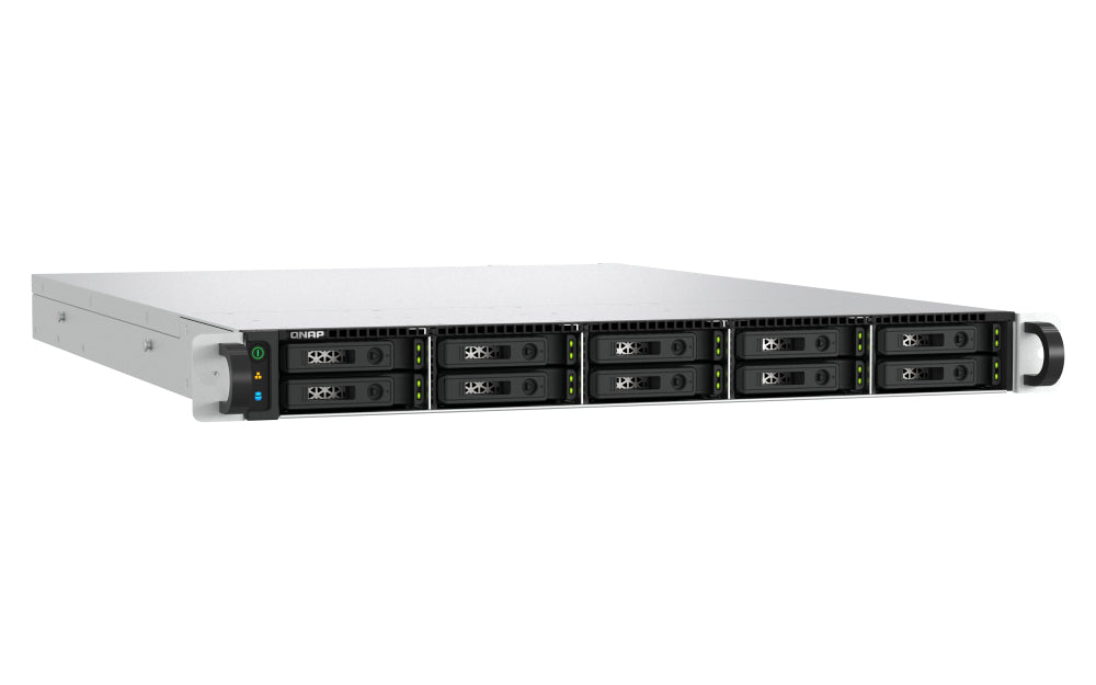 QNAP TS-h1077AFU-R7-32G NAS Rack (1U) AMD Ryzen™ 7 32 GB DDR5 0 TB QNAP QTS Schwarz, Grau