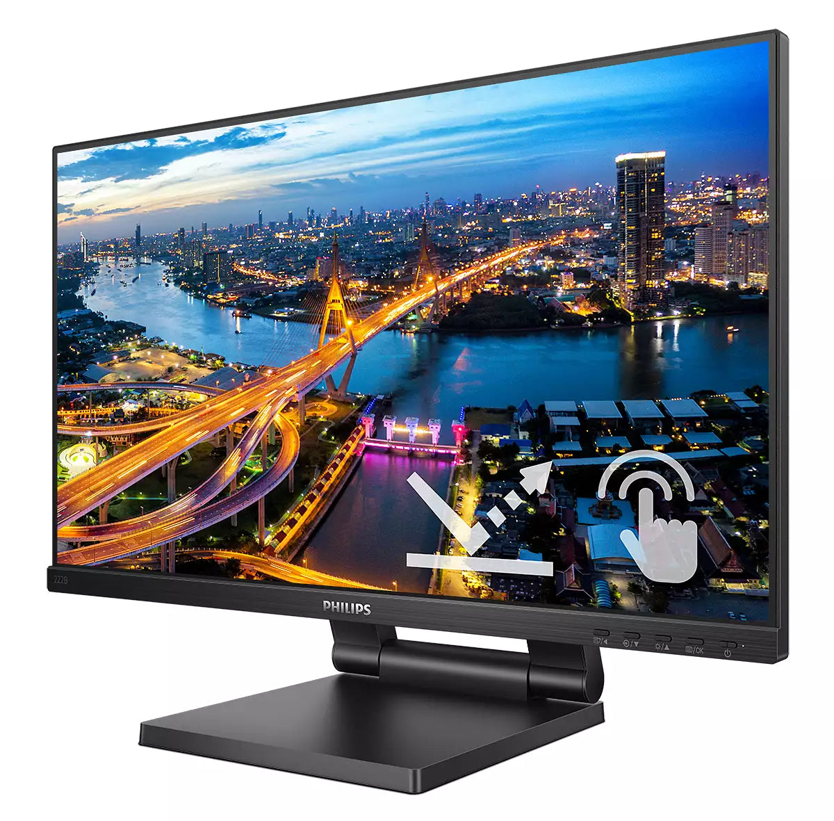 Philips B Line 222B1TC/00 Computerbildschirm 54,6 cm (21.5") 1920 x 1080 Pixel Full HD LED Touchscreen Schwarz