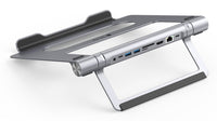 Techly ICA-NTB-DOCK91 Kabelgebunden USB 3.2 Gen 1 (3.1 Gen 1) Type-C Silber