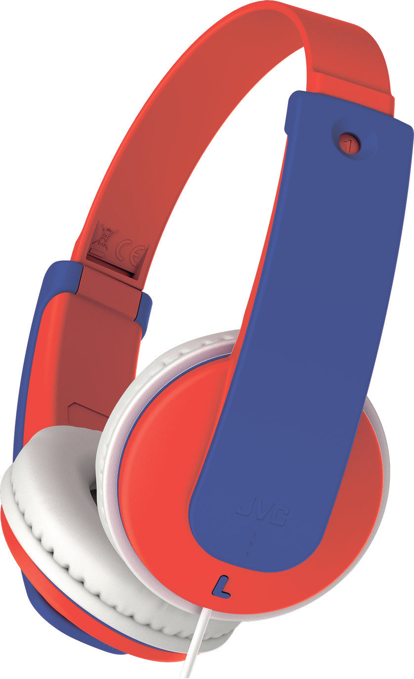 JVC HA-KD7 Kopfhörer Kabelgebunden Kopfband Musik Blau, Rot