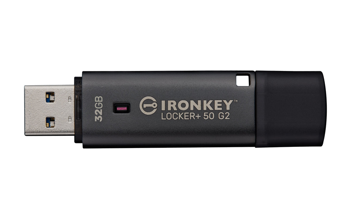 Kingston Technology IronKey 32GB Locker Plus 50 G2, FIPS 197, AES-256