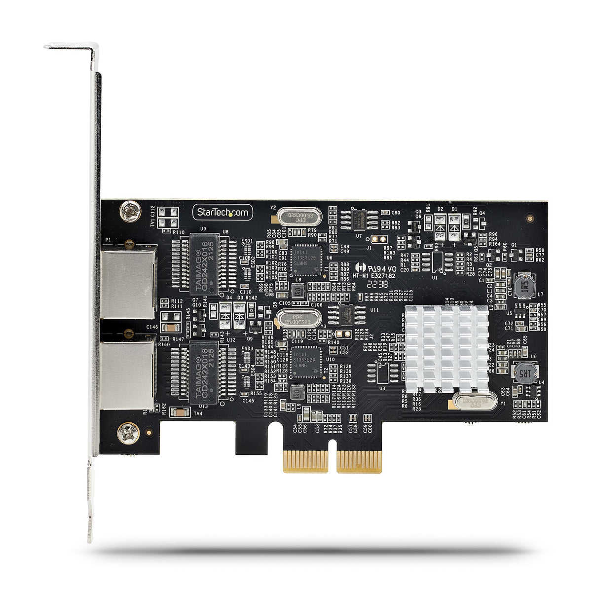 StarTech.com 2-Port 2.5 Gbit PCIe Netzwerkkarte, Intel I225-V, Dual-Port Computer LAN Karte, Multi-Gigabit NIC, PCI Express Server Netzwerkkarte, 2.5G Ethernet Adapter