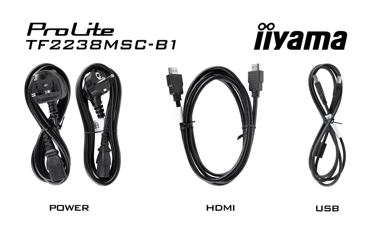 iiyama TF2238MSC-B1 Computerbildschirm 53,3 cm (21") 1920 x 1080 Pixel Full HD LED Touchscreen Schwarz