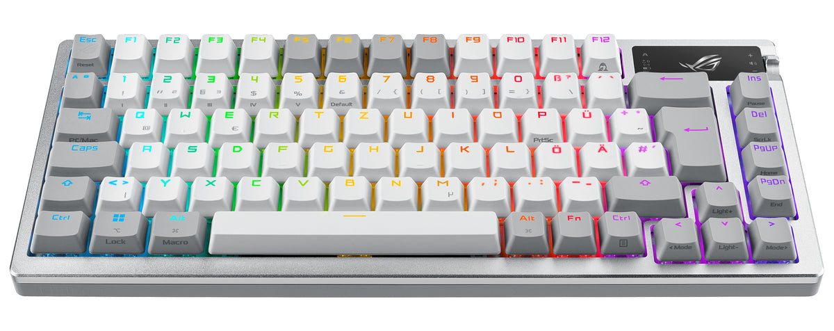 ASUS ROG Azoth White Tastatur Gaming USB + RF Wireless + Bluetooth QWERTZ Deutsch Weiß