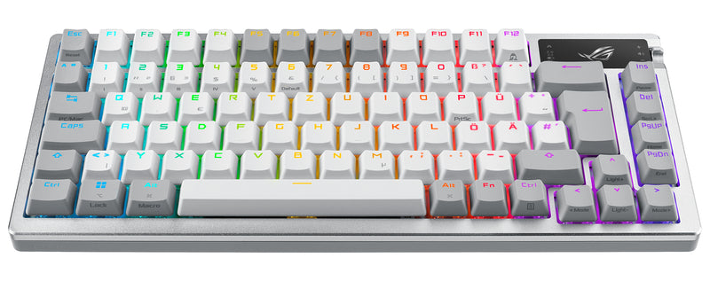 ASUS ROG Azoth White Tastatur Gaming USB + RF Wireless + Bluetooth QWERTZ Deutsch Weiß