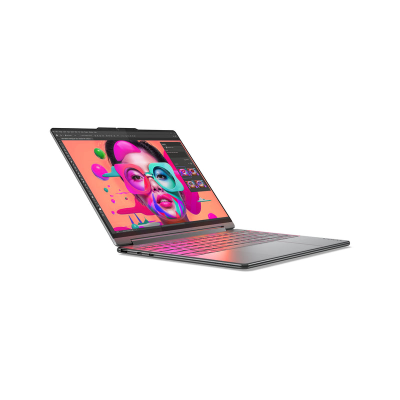 Lenovo Yoga 9 2-in-1 14ILL10 Copilot+ PC Intel Core Ultra 7 258V Hybrid (2-in-1) 35,6 cm (14") Touchscreen WQUXGA 32 GB LPDDR5x-SDRAM 1 TB SSD Wi-Fi 7 (802.11be) Windows 11 Home Deutsch Grau