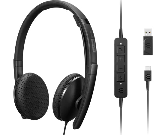 Lenovo 4XD1M39028 Kopfhörer & Headset Kabelgebunden Kopfband USB Typ-C Schwarz