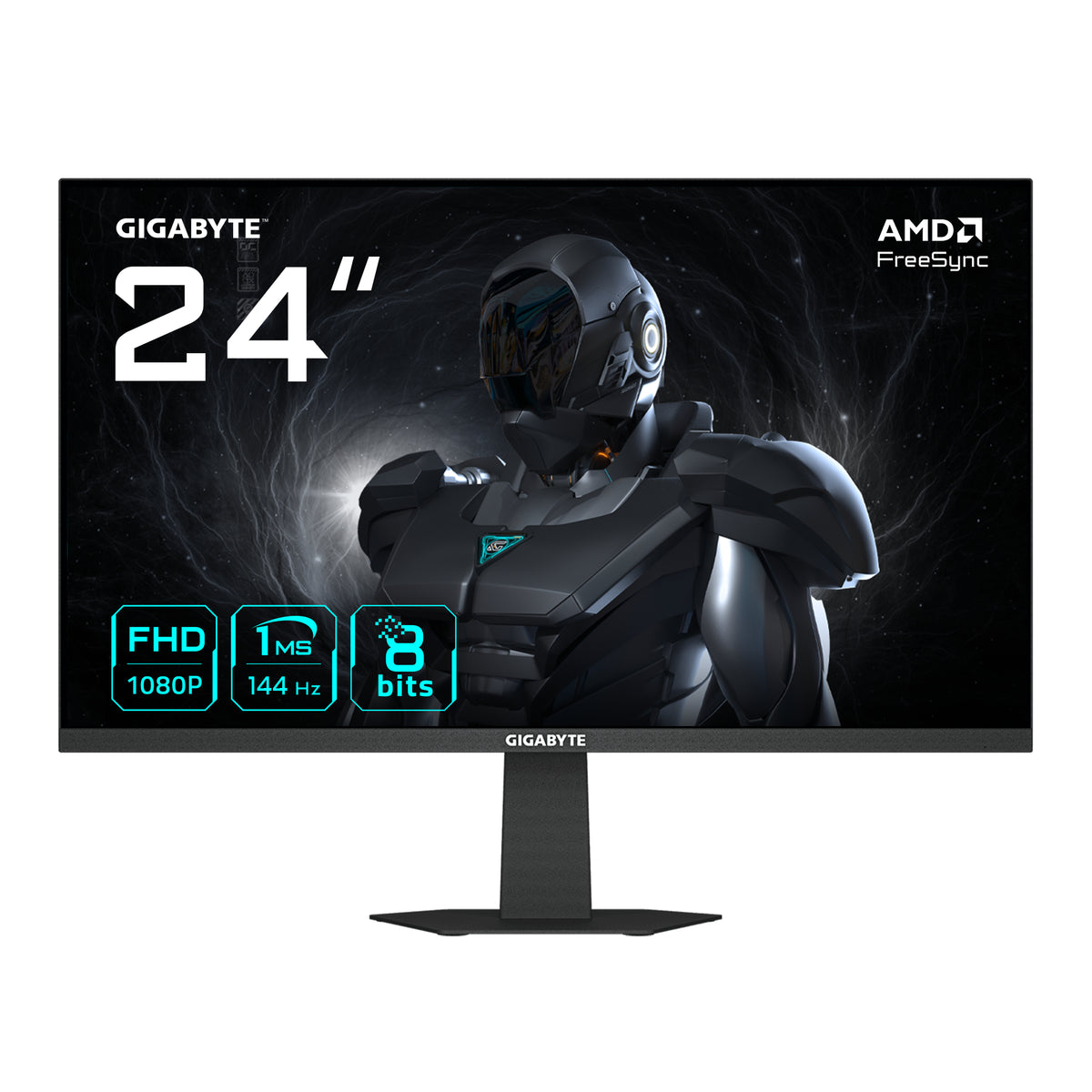 GIGABYTE GS24F14 24” FHD Gaming-Monitor - 1920 x 1080, 144Hz, 1ms, 300 cd/m², HDMI 1.4, DisplayPort 1.2
