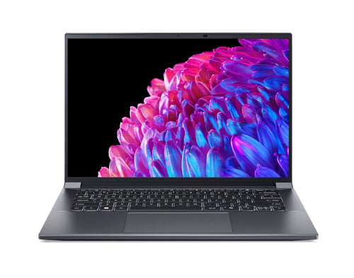 Acer Swift SFX14-72G-788M Intel Core Ultra 7 155H Laptop 36,8 cm (14.5") 2.8K 32 GB LPDDR5-SDRAM 1 TB SSD NVIDIA GeForce RTX 4050 Wi-Fi 6 (802.11ax) Windows 11 Pro Grau