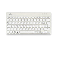 R-Go Tools Ergonomische Tastatur R-Go Compact Break, kompakte Tastatur mit Pausensoftware, QWERTY (IT), Bluetooth, Weiß