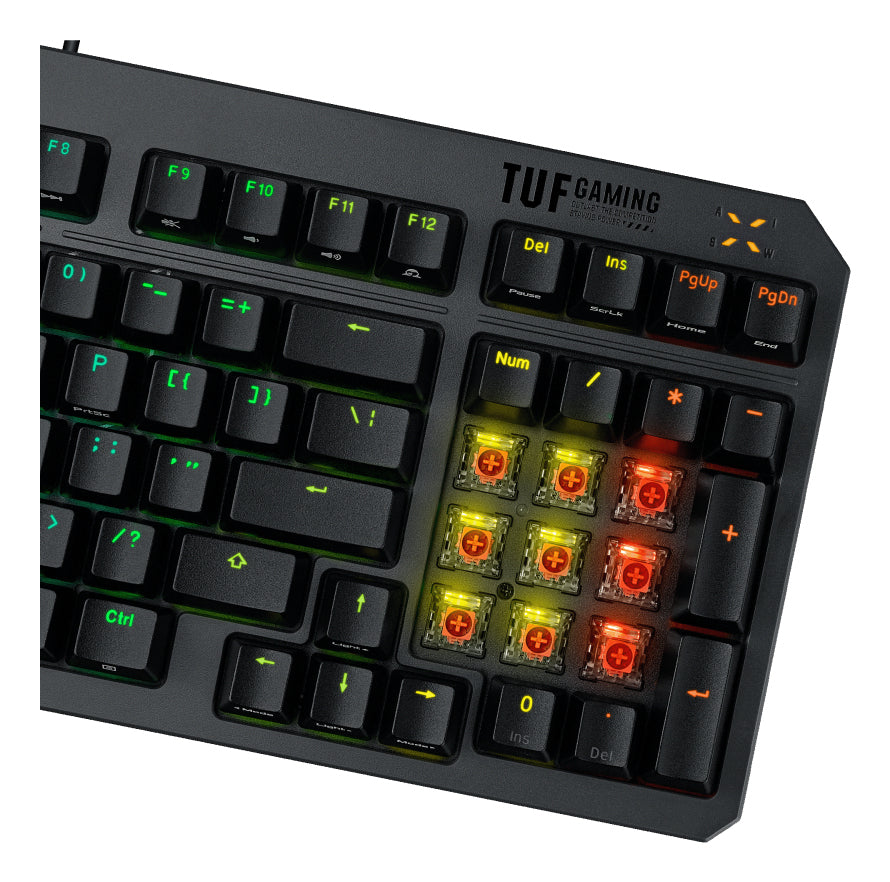 ASUS TUF Gaming K3 Gen II Tastatur USB QWERTY Französisch Schwarz