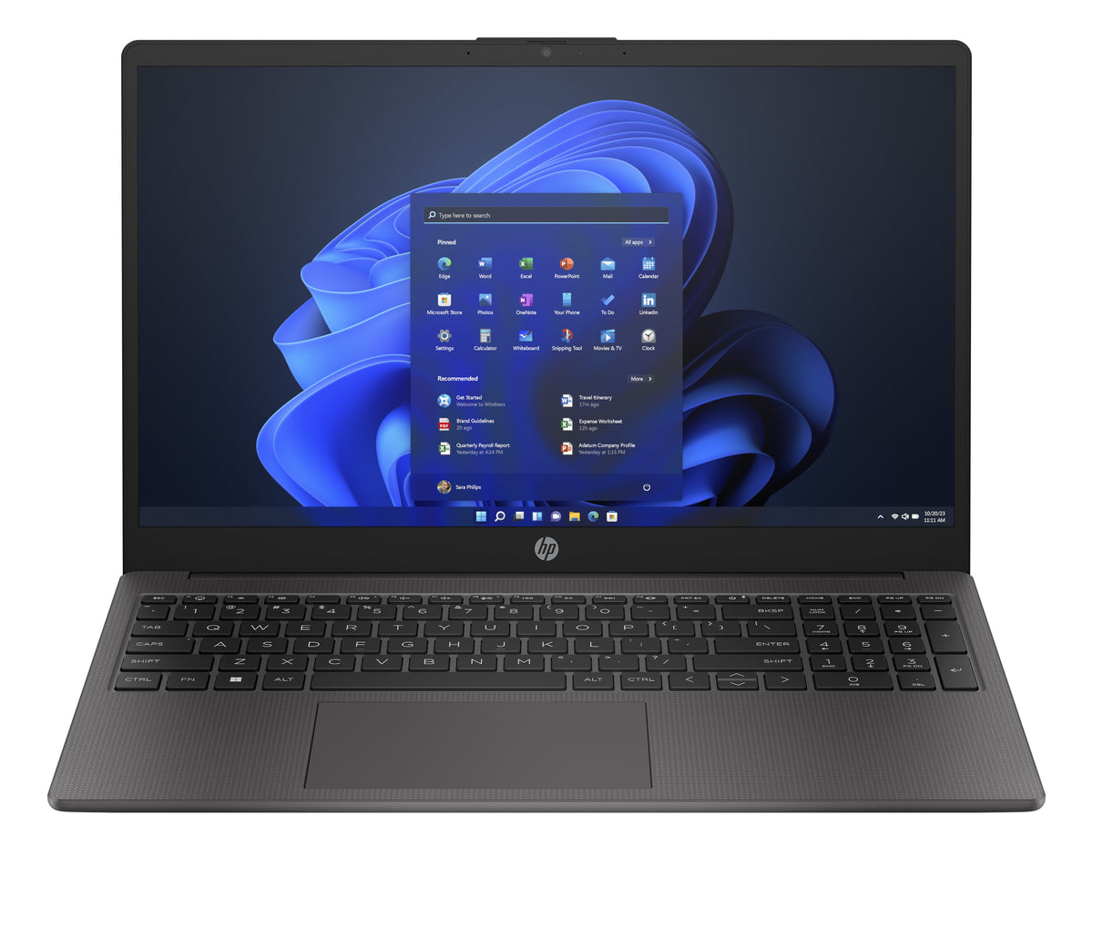 HP 250 G10 Intel® Core™ i5 i5-1334U Laptop 39,6 cm (15.6") Full HD 16 GB DDR4-SDRAM 512 GB SSD Wi-Fi 6 (802.11ax) FreeDOS Schwarz, Grau