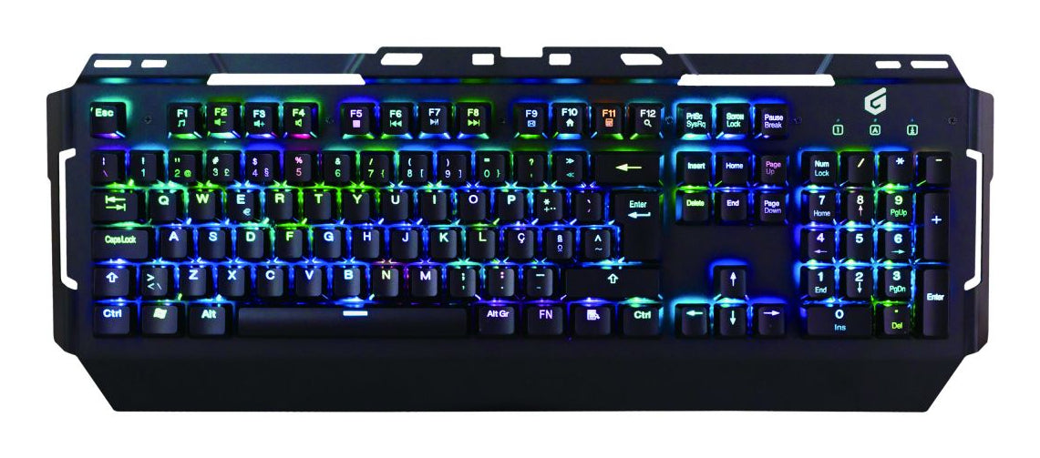 Conceptronic KRONIC Tastatur Gaming USB QWERTY Portuguesisch Schwarz
