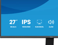 iiyama ProLite X2791HS-B1 Computerbildschirm 68,6 cm (27") 1920 x 1080 Pixel Full HD LED Schwarz