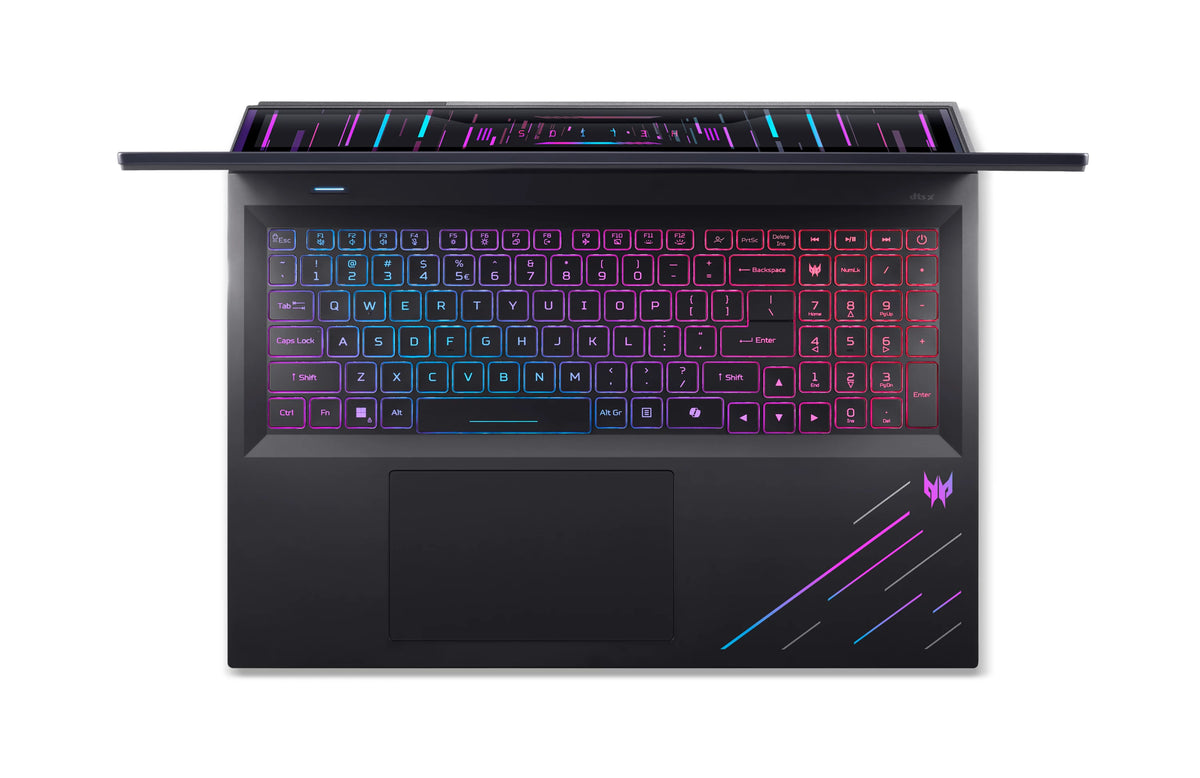 Acer Predator PH18-I71-910B Intel Core Ultra 9 290HX Plus Laptop 45,7 cm (18") WQXGA 96 GB DDR5-SDRAM 1 TB SSD NVIDIA GeForce RTX 5080 Wi-Fi 7 (802.11be) Windows 11 Home Schwarz QWERTZ Deutsch