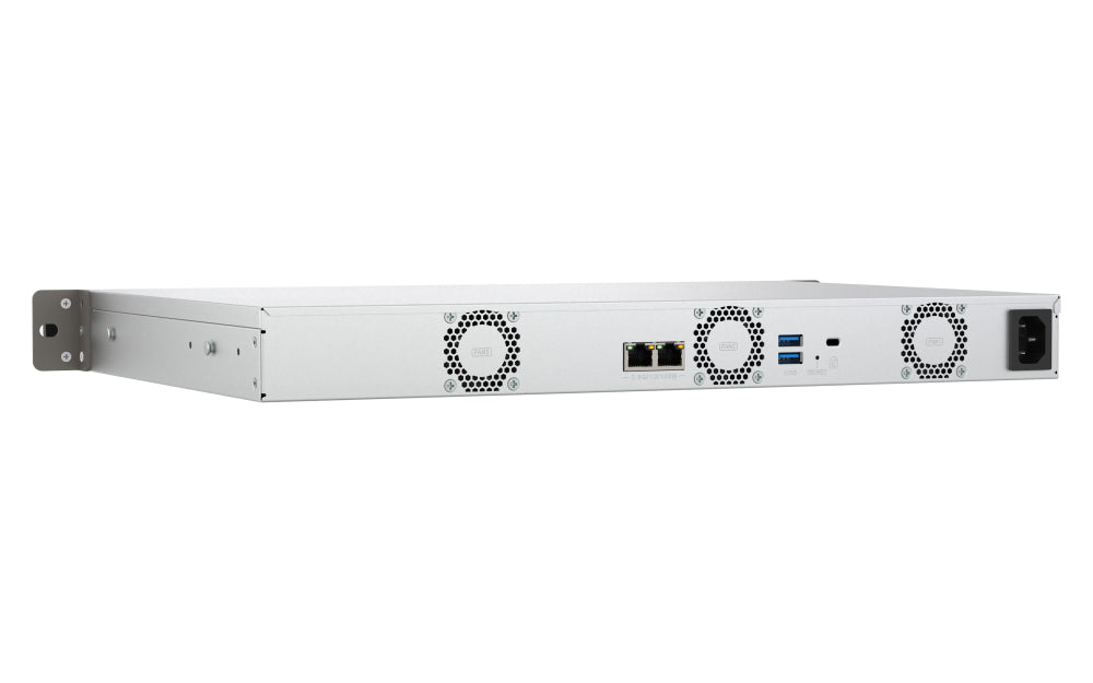 QNAP TS-433eU NAS Rack (1U) Cortex-A Cortex-A55 4 GB 0 TB QNAP Turbo System Schwarz