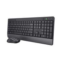 Trust Trezo Tastatur Maus enthalten Büro RF Wireless QWERTZ Schweiz Schwarz