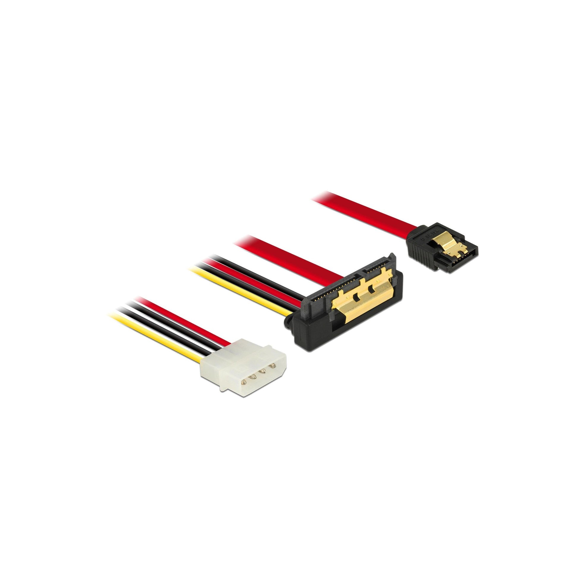 Delock SATA Kabel & Molex Strom, 30cm, gew.