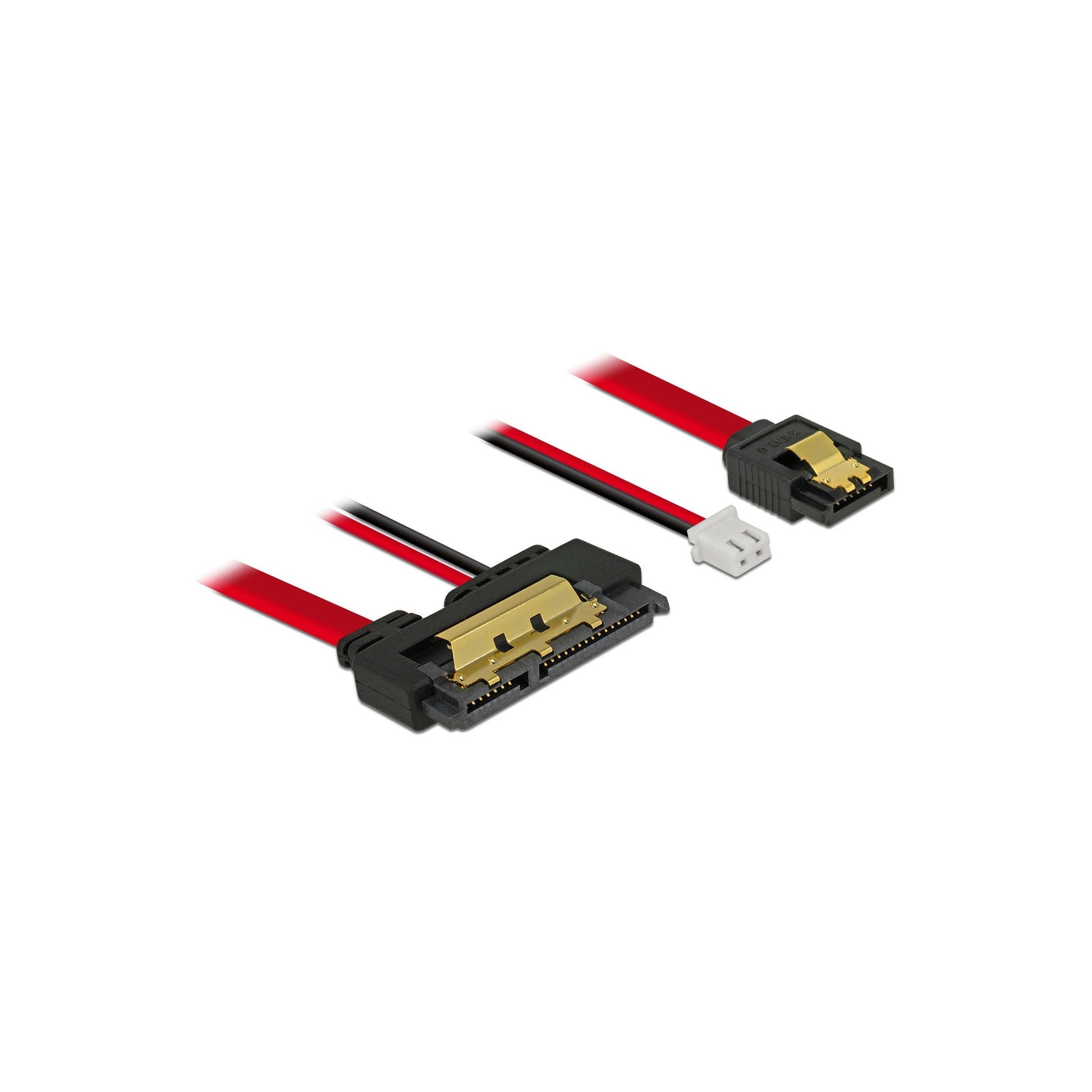 Delock SATA Kabel & 2Pin Strom, 10cm
