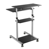 Techly ICA-TB TPM-3 Stehschreibtisch Schwarz, Silber