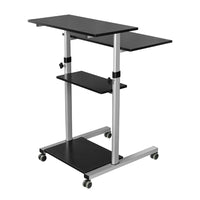 Techly ICA-TB TPM-3 Stehschreibtisch Schwarz, Silber