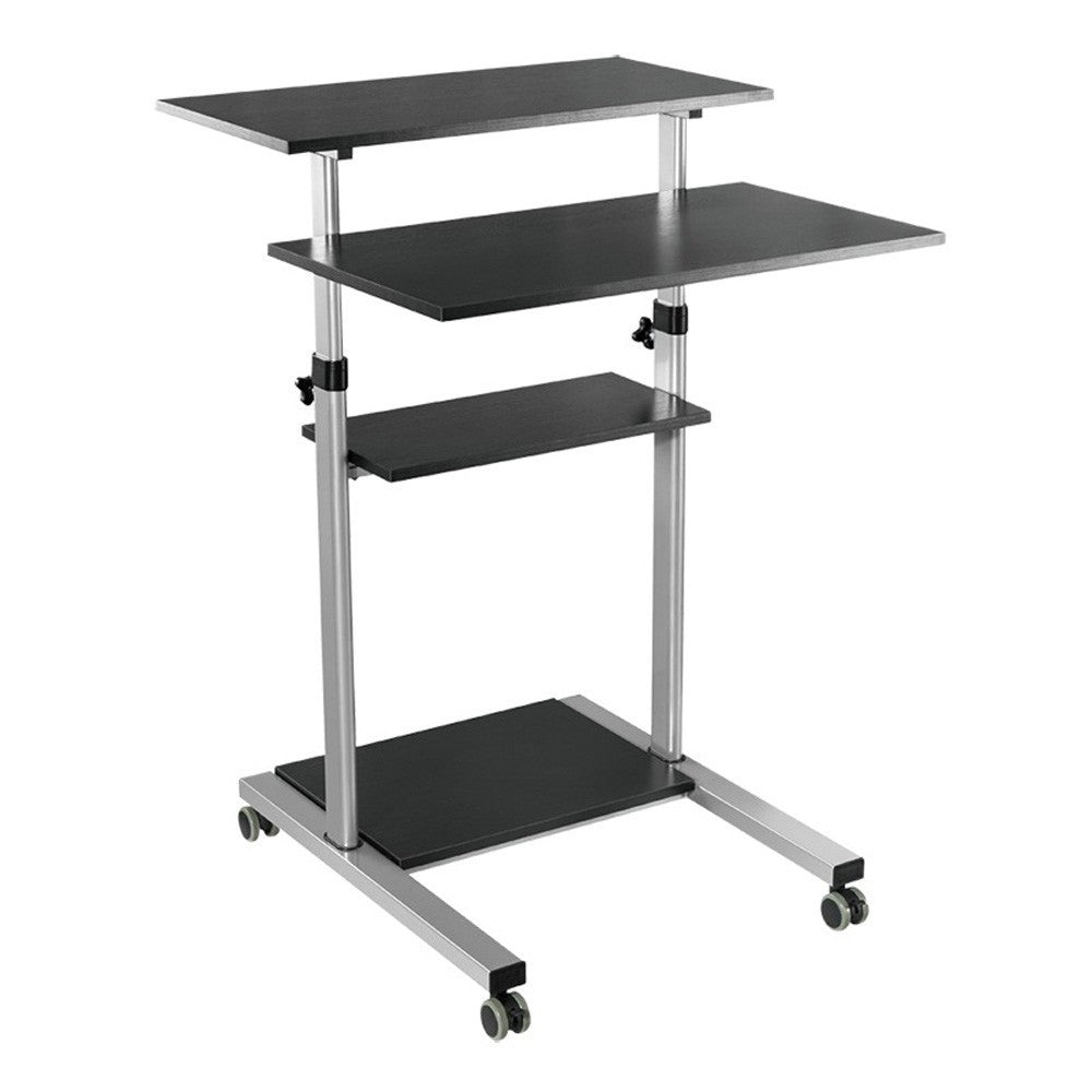 Techly ICA-TB TPM-3 Stehschreibtisch Schwarz, Silber
