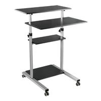 Techly ICA-TB TPM-3 Stehschreibtisch Schwarz, Silber