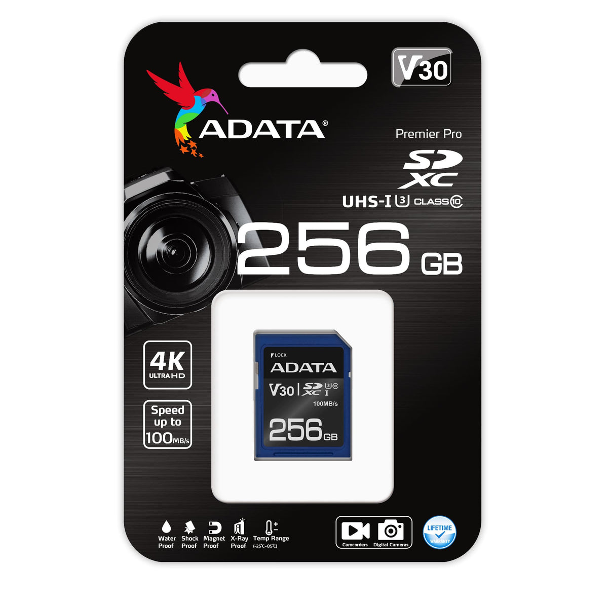 ADATA ASDX256GUI3V30S-R Speicherkarte 256 GB SDXC UHS-I Klasse 10