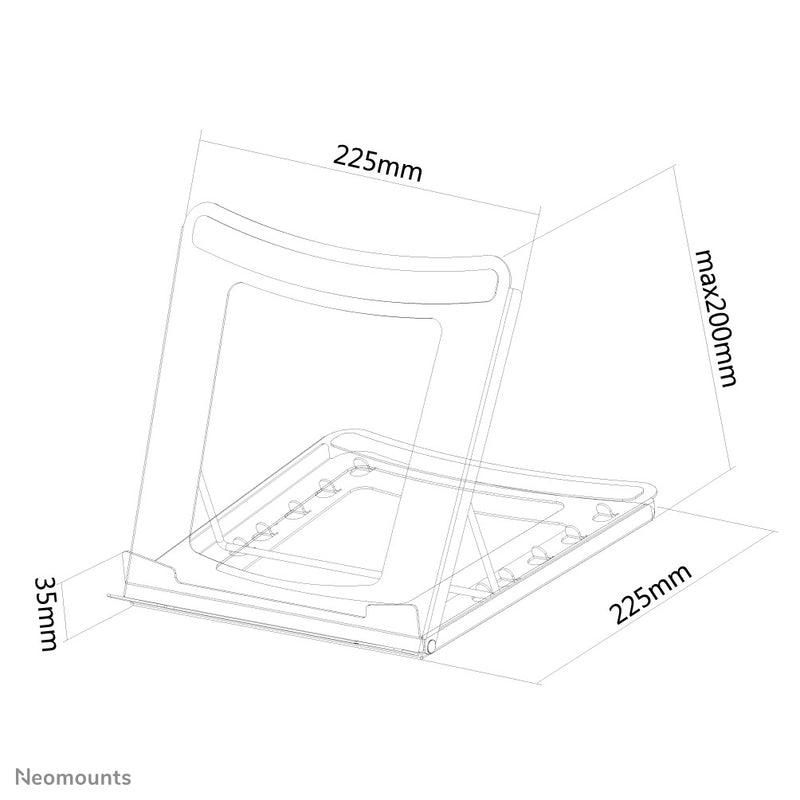 Neomounts NSLS075BLACK Laptop-Halterung 10-16" - faltbar - kompakt - universal