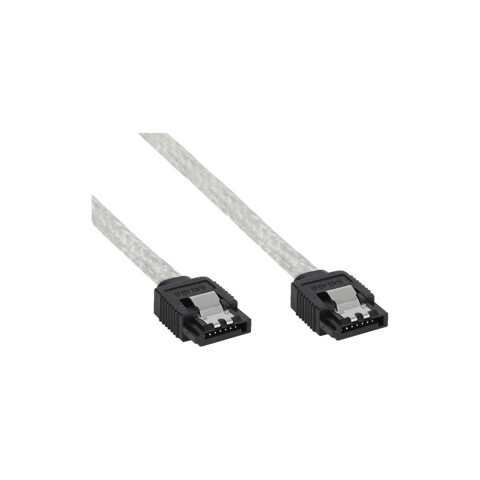 InLine SATA 6Gb/s Cable Round, with Latch, 0.5m