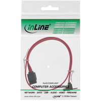 InLine SATA 6Gb/s Kabel, mit Lasche, gewinkelt, 0,3m