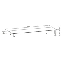 LogiLink BP0060 Flachbildschirm-Tischhalterung Tisch/Bank Edelstahl, Transparent