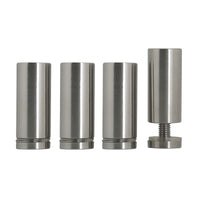 LogiLink BP0060 Flachbildschirm-Tischhalterung Tisch/Bank Edelstahl, Transparent