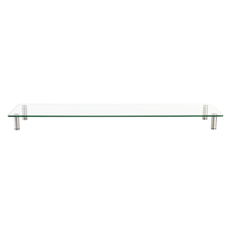 LogiLink BP0060 Flachbildschirm-Tischhalterung Tisch/Bank Edelstahl, Transparent