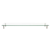 LogiLink BP0060 Flachbildschirm-Tischhalterung Tisch/Bank Edelstahl, Transparent