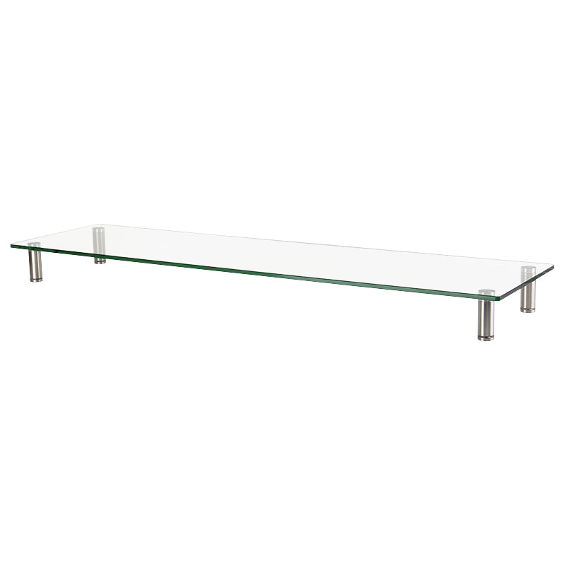 LogiLink BP0060 Flachbildschirm-Tischhalterung Tisch/Bank Edelstahl, Transparent