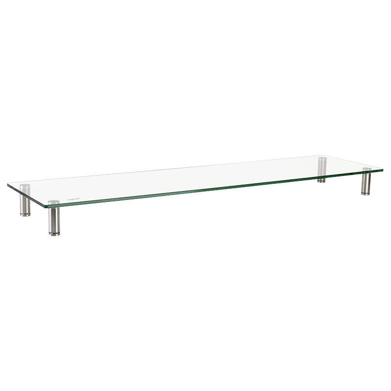 LogiLink BP0060 Flachbildschirm-Tischhalterung Tisch/Bank Edelstahl, Transparent