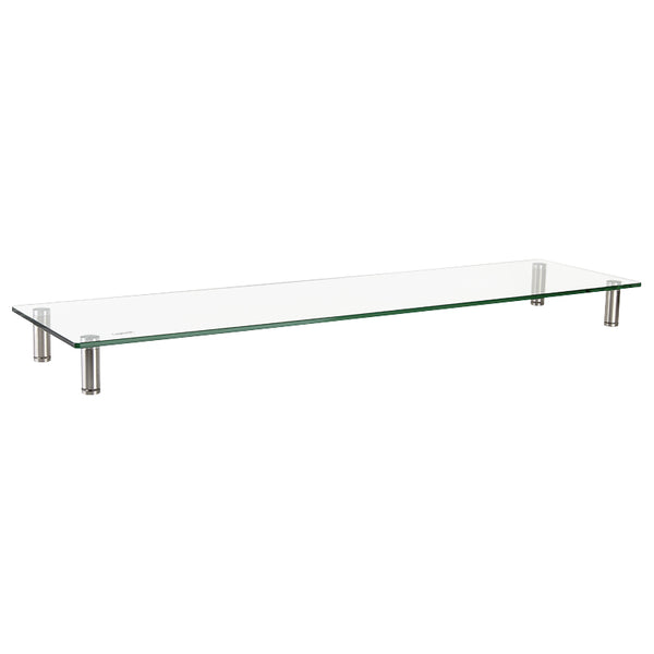 LogiLink BP0060 Flachbildschirm-Tischhalterung Tisch/Bank Edelstahl, Transparent