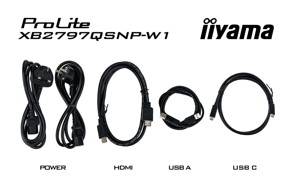 iiyama ProLite XB2797QSNP-W1 27" IPS LCD Computerbildschirm 68,6 cm (27") 2560 x 1440 Pixel Quad HD Weiß