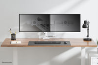 Neomounts DS75-450WH2 Monitorarm 17-32" - Gasfeder - Topfix - 180°-Stopp