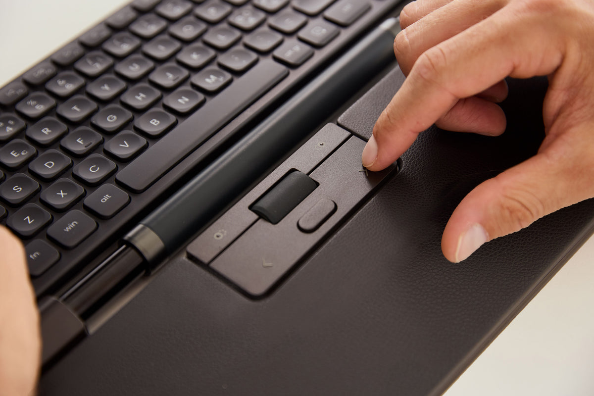 Contour Design RollerMouse Pro Regular Vegan-Leder-Handgelenkauflage Wireless