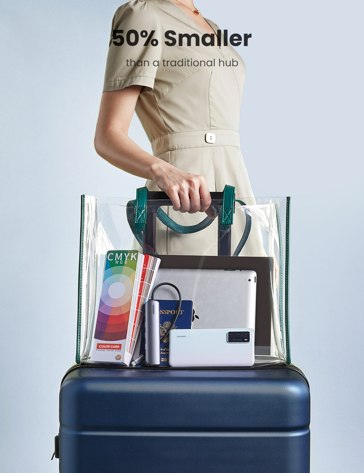 Ugreen 10919 laptop-dockingstation & portreplikator Kabelgebunden USB 3.2 Gen 1 (3.1 Gen 1) Type-C Grau